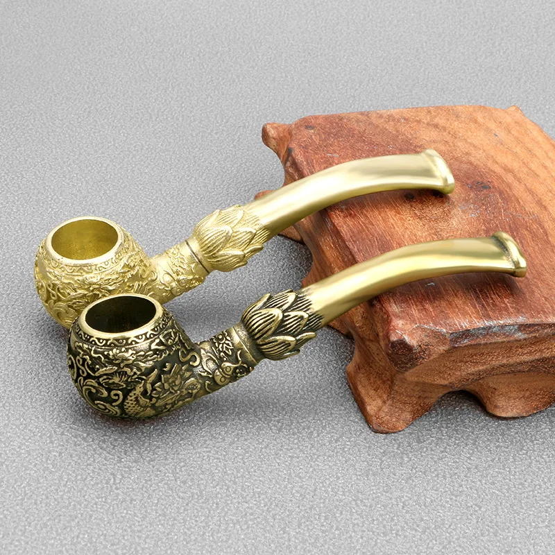 Vape Decoration - 彫刻された銅パイプ,ミニチュアフィギュア,タバコの装飾品,創造的な家の装飾