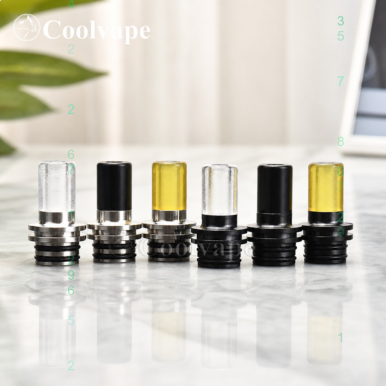 510 MTL ドリップチップ耐熱マウスピース ベイプ RT - Vaping Area のレビューと価格
