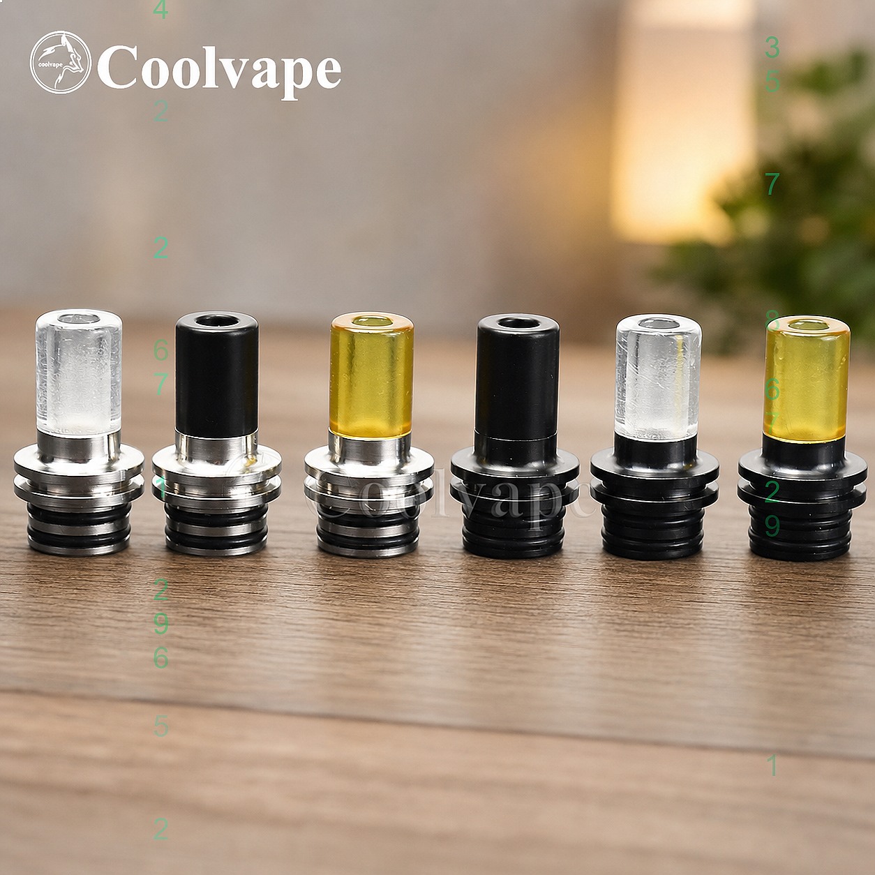 510 MTL ドリップチップ耐熱マウスピース ベイプ RT - Vaping Area のレビューと価格
