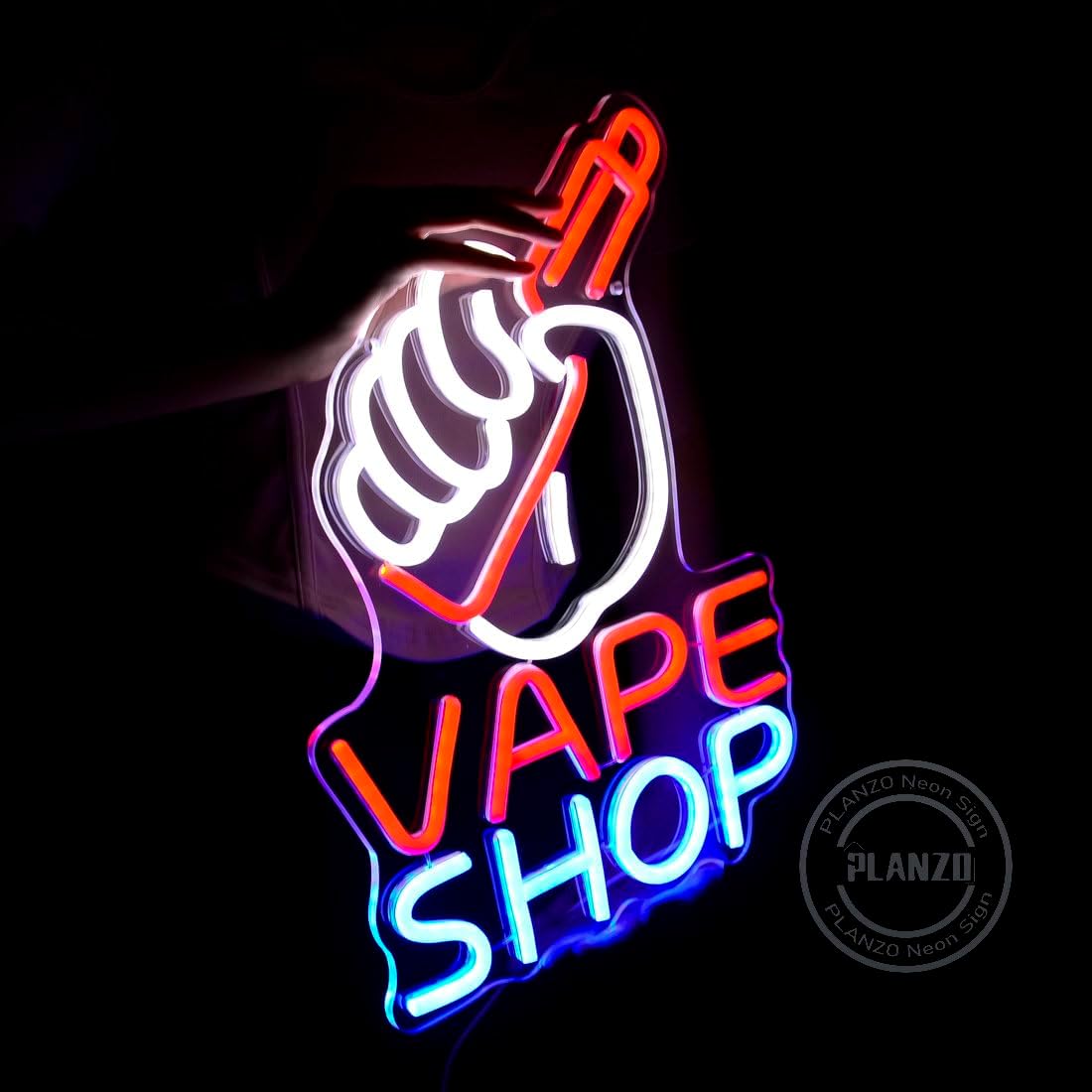 LED付き電子タバコのネオンサイン,タバコ,ビジネスストア, - Vape Decoration のレビューと価格