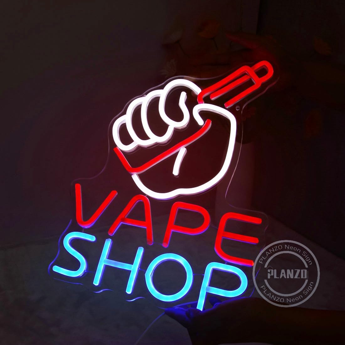 LED付き電子タバコのネオンサイン,タバコ,ビジネスストア, - Vape Decoration のレビューと価格