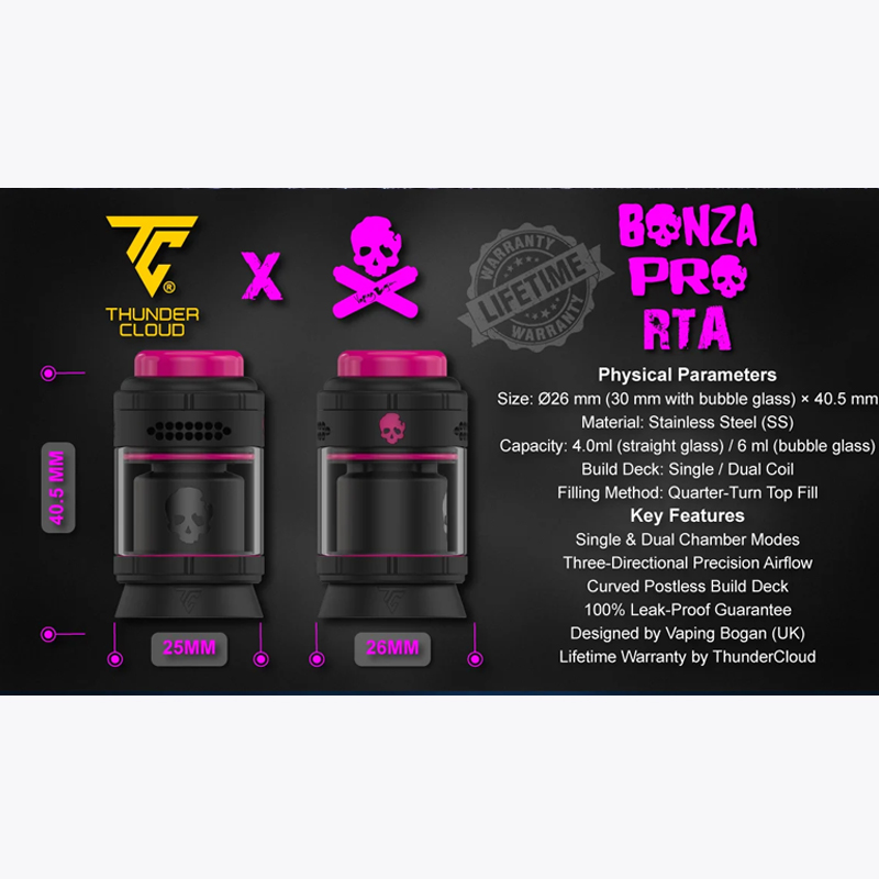 新しいオリジナル ThunderCloud X ベイピング  - Vaping Area のレビューと価格