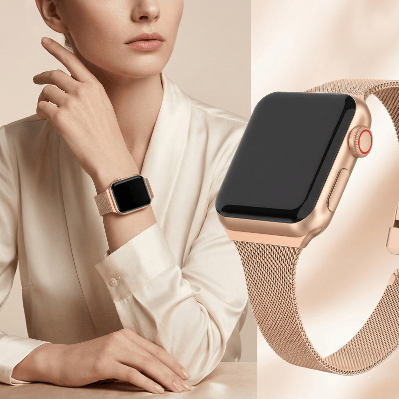 Apple Watchバンド用ミラネーゼループ 44mm 4 - Mesh Coil Strip のレビューと価格