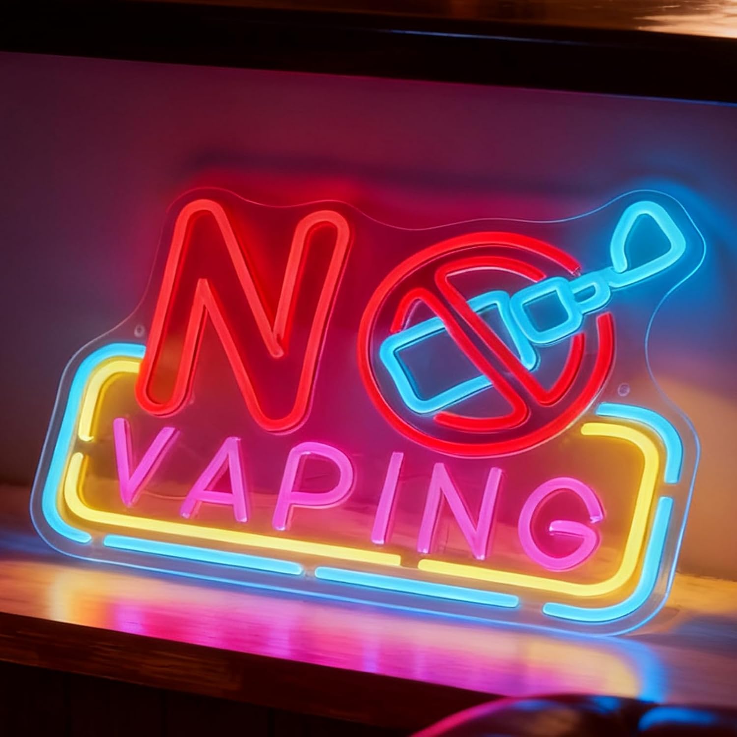 No Vaping LEDネオンサイン USB電源ネオンライ - Vape Decoration のレビューと価格