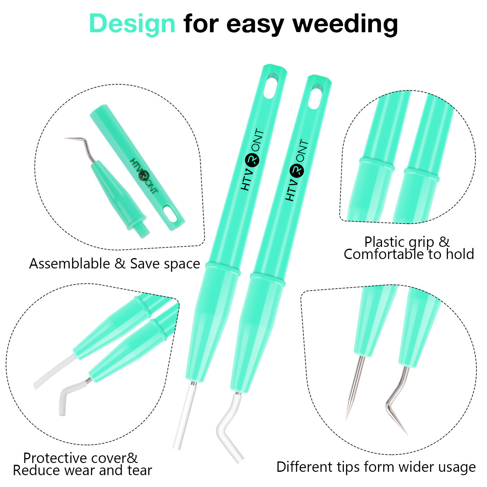 HTVRONT 4 個 DIY クラフト除草ツールキット粘着 - Dry Herb Vaping Accessories のレビューと価格