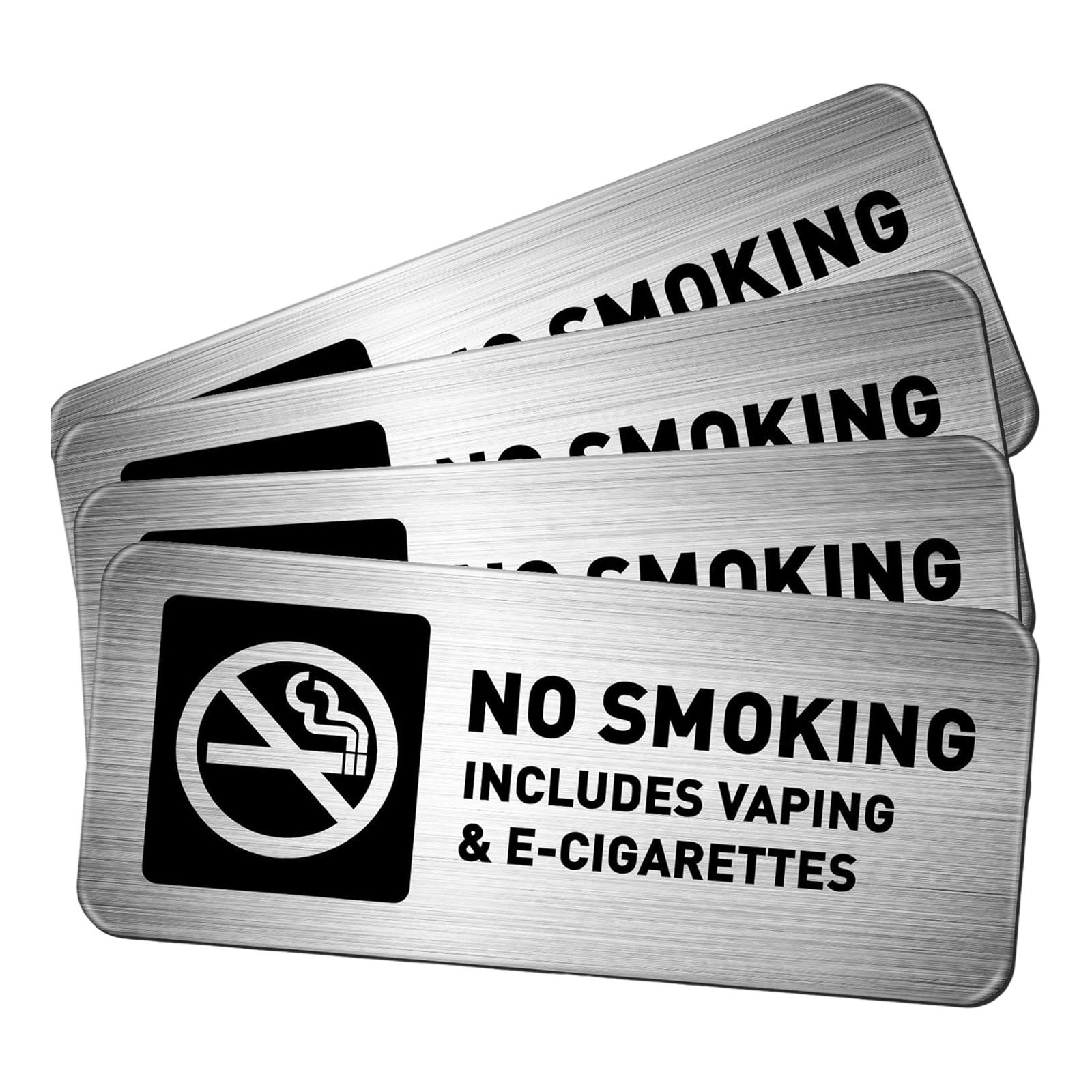4個入り 禁煙標識 禁喫煙標識 取り付け簡単 装飾用 7x3 - Vape Decoration のレビューと価格