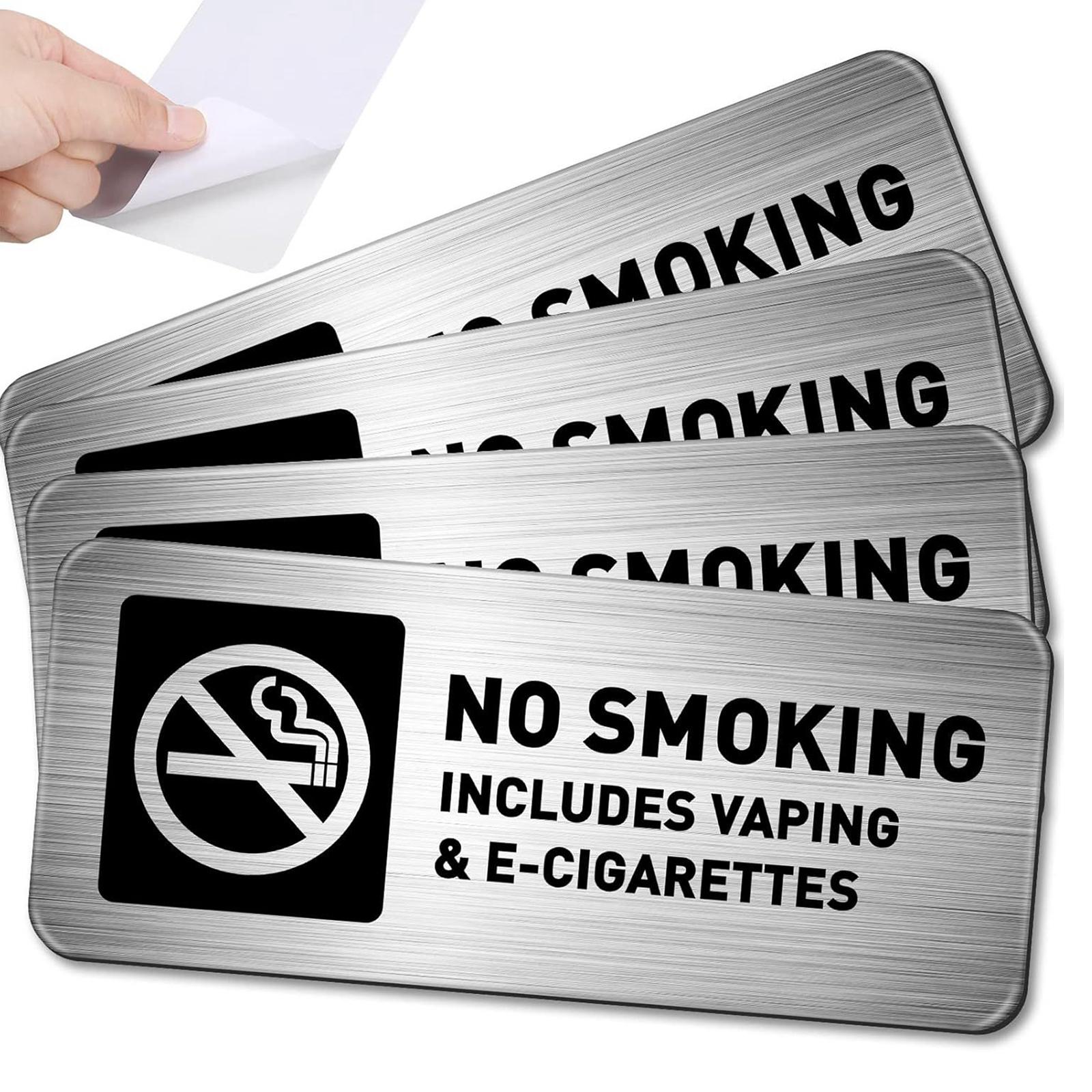 4個入り 禁煙標識 禁喫煙標識 取り付け簡単 装飾用 7x3 - Vape Decoration のレビューと価格