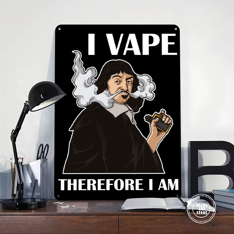 私は電子タバコを吸うので、私はブリキのポスターです。カスタマ - Vape Decoration のレビューと価格