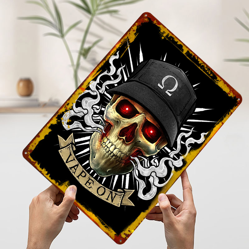 ベイプスカルクラウドチェイサーブリキポスター カスタマイズ可 - Vape Decoration のレビューと価格