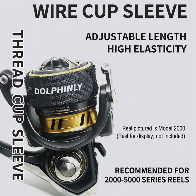 釣り竿ストラップとリールスプールバンド、伸縮性のあるフックア - Mesh Coil Strip のレビューと価格
